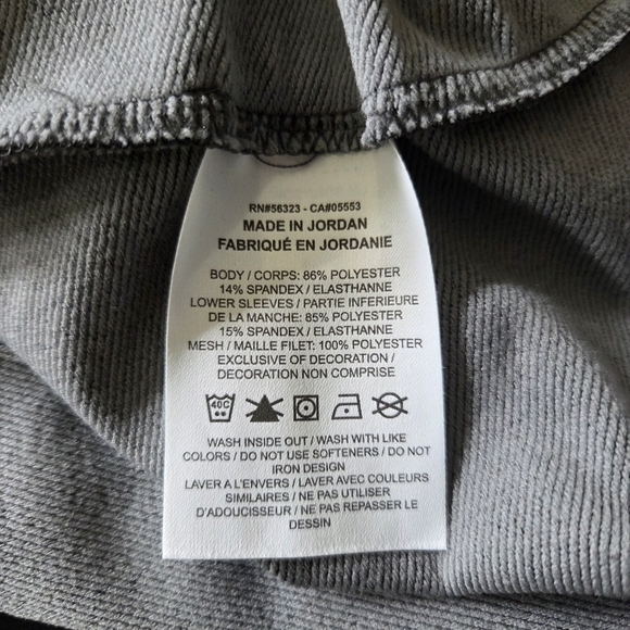 Nike MensGray and Black Performance Jacket with Moisture-Wicking Fabric XL - Picture 5 of 6